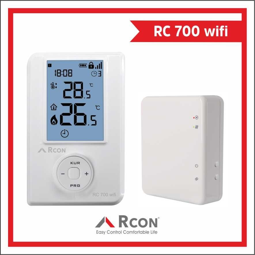 RCON RC700 WİFİ KABLOSUZ ODA TERMOSTADI
